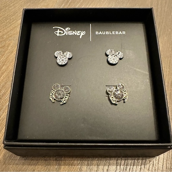 BaubleBar Jewelry - Brand New Disney Baublebar Halloween Studs Spider Mickey